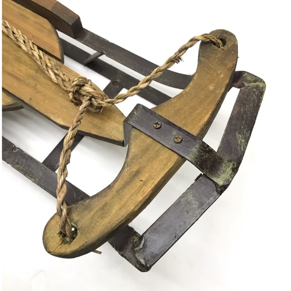 Decorative Small Wooden  Sled, Doll Sled - Picture 4 of 10